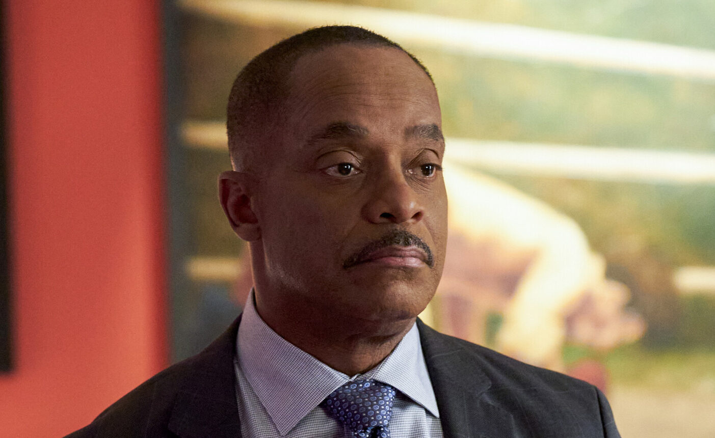 Rocky Carroll as NCIS Director Leon Vance in the shocking 500th episode death scene