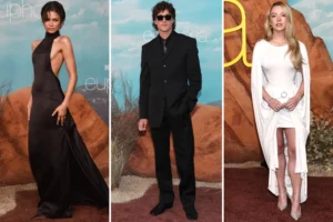 Euphoria Season 3 red carpet stars Zendaya Jacob Elordi Sydney Sweeney Hunter Schafer at TCL Chinese Theatre
